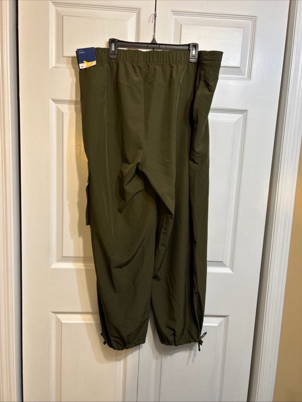 NWT w/FLAW Old Navy Women’s StretchTech Drawstring Wide-Leg Pants Olive Size XL - Picture 8 of 15